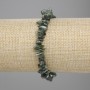 Náramek ze serafinitu, drobky, průměr 6–8×1,5–2 mm, délka 18 cm ±, elastická gumičková základna
