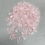 Přírodní kámen růžový křemen drť bez otvoru 3–10×3–4 mm ± (za 100 g ±)