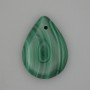 Přívěsek z malachitu kapkovitého tvaru 25×18 mm+