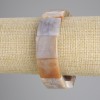 Náramek ze zkamenělého korálu, čtvercový, průměr 18×18 mm, délka 18 cm, elastický