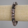 Náramek z rhodonitu, válcové korálky 14×10 mm, délka 18 cm, pružný