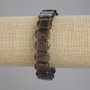 Náramek z rauhtopazu, hladké články, průměr 14×10, 5 mm ±, délka 18 cm ±, elastický
