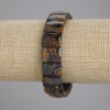 Náramek z přírodního petersitu, hladké články, průměr kamenů 15×11 mm, délka 18 cm ±, elastický