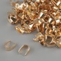Bižuterní závěs na přívěsek, podkuliční, průměr 4 mm, délka 8 mm ±, zlatistá barva kovu, balení 22 g ±