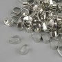 Furnitura – Držák na přívěsek, podkouloník, průměr 4 mm ±, délka 8 mm ±, barva kovu stříbrná, balení 22 g ±