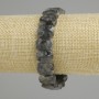 Náramek z labradoritu, broušené články, průměr 14×10 mm, délka 18 cm (elastický)