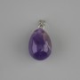 Přívěsek Kapka ametystu 18×13 mm, délka cca 26 mm