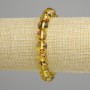 Náramek z jantaru – hladké kuličky, průměr 9 mm ±, délka 18 cm, elastický