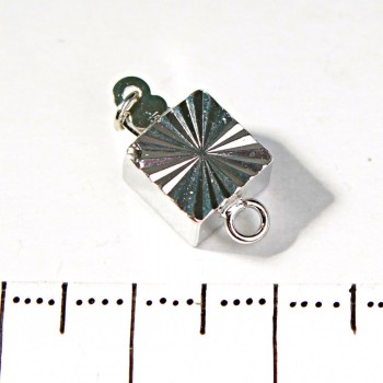 (18 mm) Čtvercový zámek na náramky s pojistkou