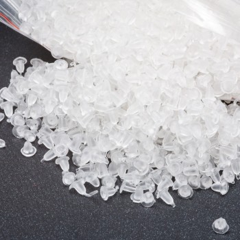 Silikonový fixátor na náušnice, bílý, balení 300 g