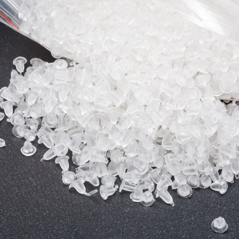 Silikonový fixátor na náušnice, bílý, balení 300 g