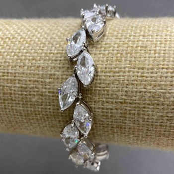 Náramek značky «Bohemian» Kolosok Marquis, průměr 8×13 mm (bohémský křišťál vyrobený v Koreji), délka 18 cm