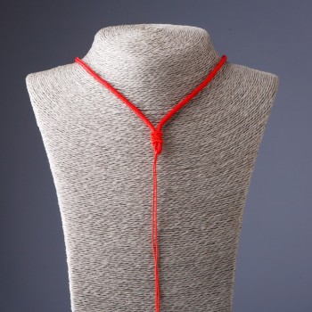 Červená šňůra na krk 60 cm