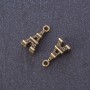 Přívěšek z kovových komponentů „Eiffelova věž“ barva kovu „bronz“ 1,6×0,8 cm balení 20 g ±19 ks
