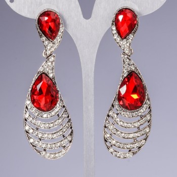 Náušnice s krystaly «lustry» «šandely» «peří»