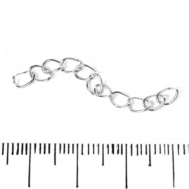 Kovové komponenty: doplňkový prodlužovací řetízek 5 cm, provedení 29 g +