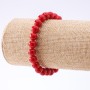 Náramek z korálu (lisovaný) na gumičce, průměr 8 mm, délka 18 cm