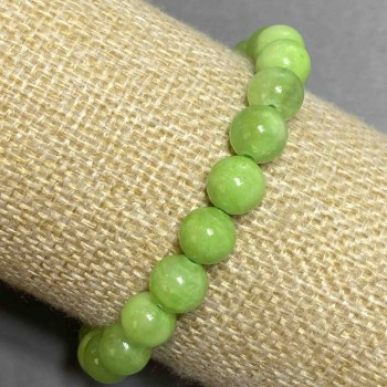 Náramek z přírodního oniksu na gumičce, průměr 8 mm, délka 18 cm