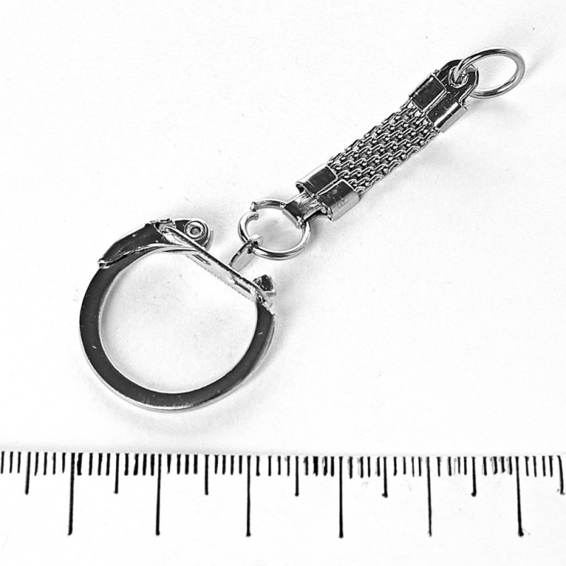 Cena za balení 10 ks. Základ pro klíčenku 65 × 23 mm