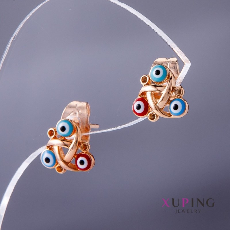 Náušnice Xuping «Oko», průměr 8 mm