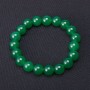 Náramek z chrysoprasu s hladkou korálkou o průměru 10 mm na gumičce