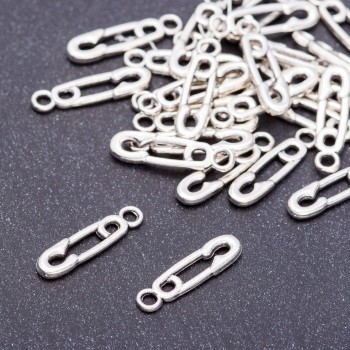 Přívěšek špendlík, průměr 5 mm, délka 19 mm, otvor 3 mm, balení 20 g, 39 ks
