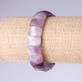 Náramek z ametystu s články 15×11 mm na gumičce
