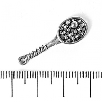 Přívěšek – tenisová raketa 10×30 mm, balení 20 g, ±14 ks
