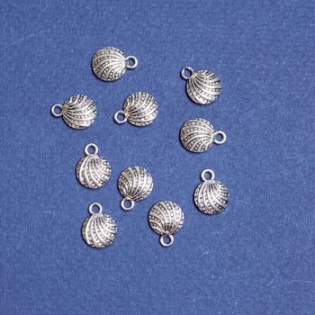 Přívěsek „Mušle“ 10×13 mm, balení 20 g ±20 ks