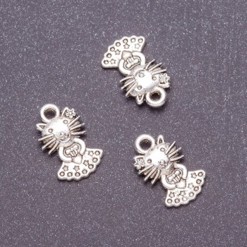 Přívěšek Kočička, průměr 10 mm, délka 17 mm, balení 20 g ± 21 ks