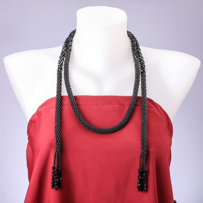 Jutový pás transformér Lariat „Achát“ (umělý), průměr 10 mm, délka 160 mm