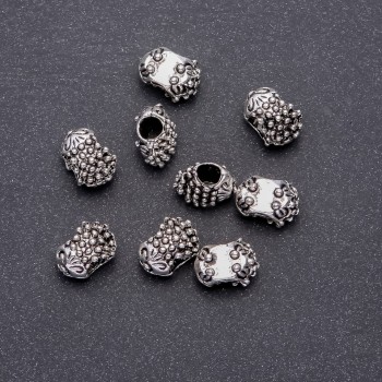 Korálek-vložka Ježek Pandora, průměr 13 × 10 mm, díra cca 4,5 mm, balení 20 g ± 9 ks