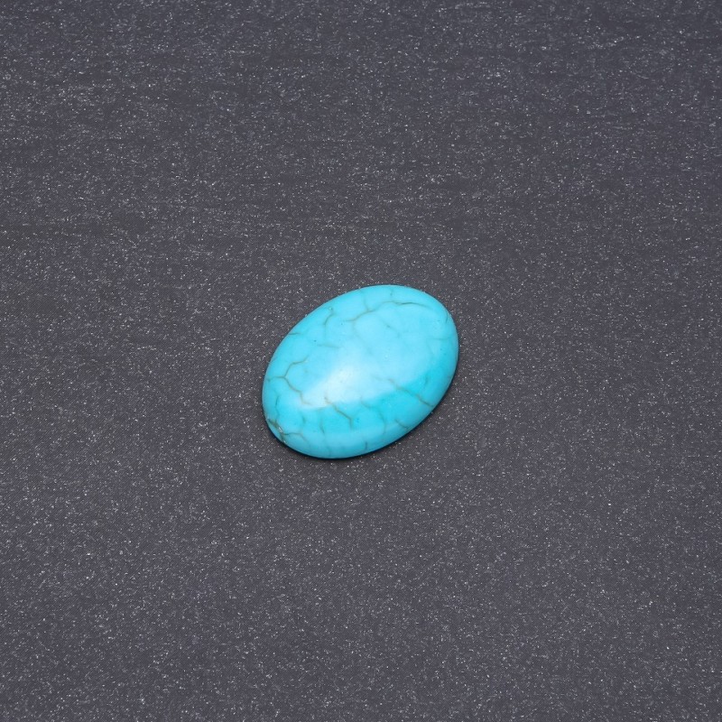 Kabošon z tyrkysu (lisovaný) 25×18 mm