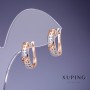 Náušnice Xuping 5×16 mm pozlacené 18K