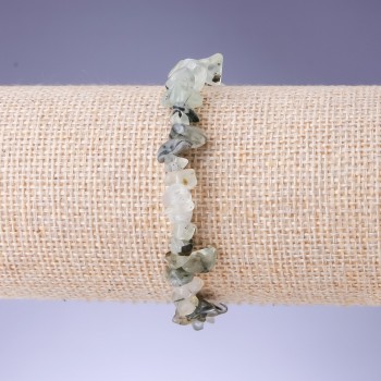 Náramek z prenitu – drobné úlomky 8×5 mm, délka 18 cm, elastický