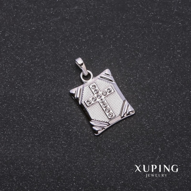 Přívěsek Xuping Kříž 13×15×23 mm rhodiovaný