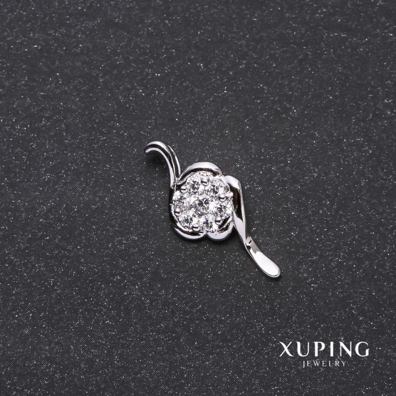 Přívěsek Xuping Spirálka 10×24 mm rhodiovaný