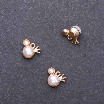 Přívěšek Koruna, průměr 11 mm, délka 13 mm, díra 1,5 mm, balení 9 ks