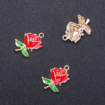 Příslušenství pro závěs Rosa zlatý smalt, průměr 17 mm, délka 5 m, průměr 1,95 mm, balení 6 ks (+ -)