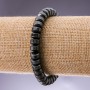 Náramek z přírodního kamene hematit hladký rondel „disk“, průměr 8×5 cm, délka 18 mm