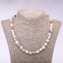 Náhrdelník z rutilového křemene, facetované korálky, průměr 6–8 mm, délka 48 cm