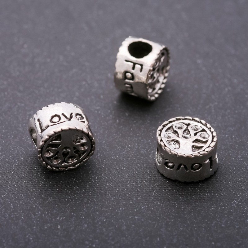 Pandora dřevěná korálka – vložka, průměr 11×8 mm, vnitřní průměr 5 mm, balení 20 g ± 5 ks