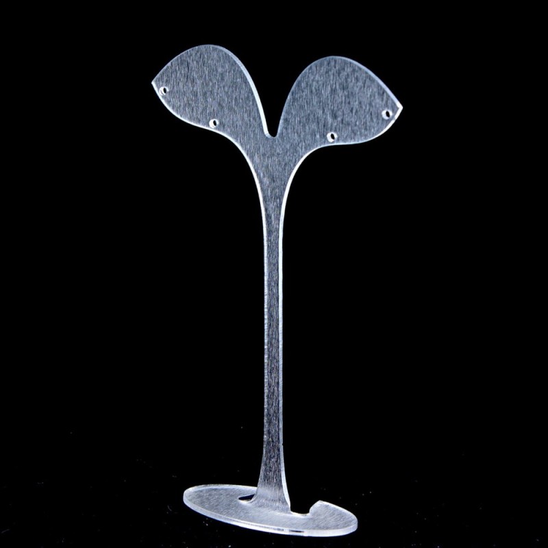 Stojan na náušnice, matný plast, výška 125 mm