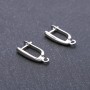 Háčky na náušnice 3×15×18 mm, barva «stříbro», pár