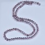 Křišťálové korálky ve stylu Swarovski světle fialové brusované kuličky, průměr 5×4 mm, na niti, délka 48 cm