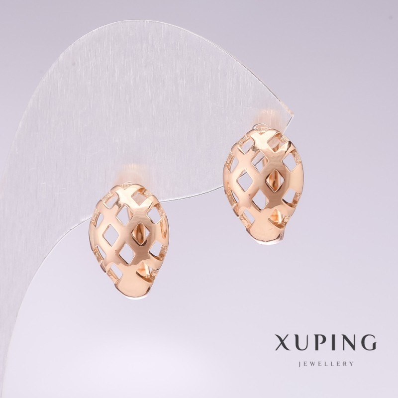 Náušnice Xuping pozlacení 18K 15×10 mm