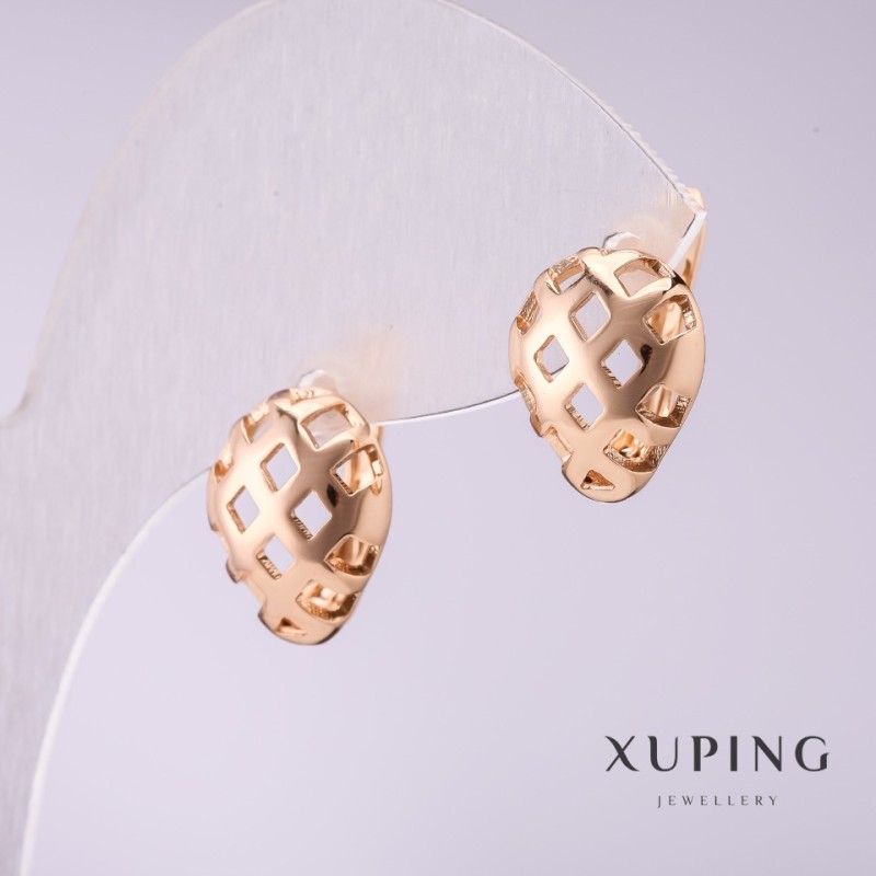 Náušnice Xuping pozlacené 10×14 mm