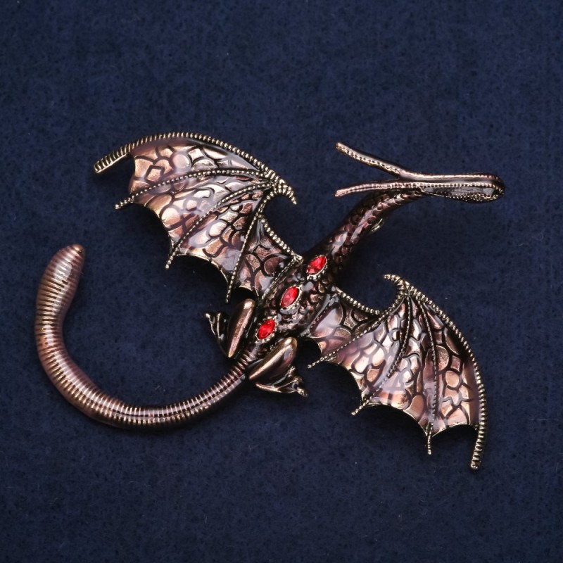 Brož «Bronzový Drak» 79×72 mm