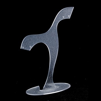 Stojan na náušnice, matný plast, výška 160 mm, šířka 98 mm, hloubka 43 mm