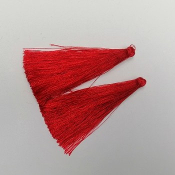 Přípravek pro ruční tvorbu Štětka „Tmavě Červená“, délka 7 cm, průměr 7 mm, pár